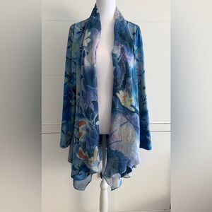 Soft Surroundings Blue and Purple Kimono